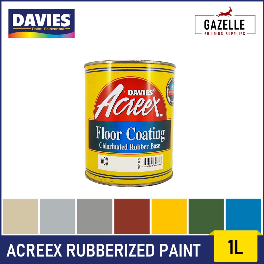 Davies Acreex Rubberized Floor Paint 1L Shopee Philippines