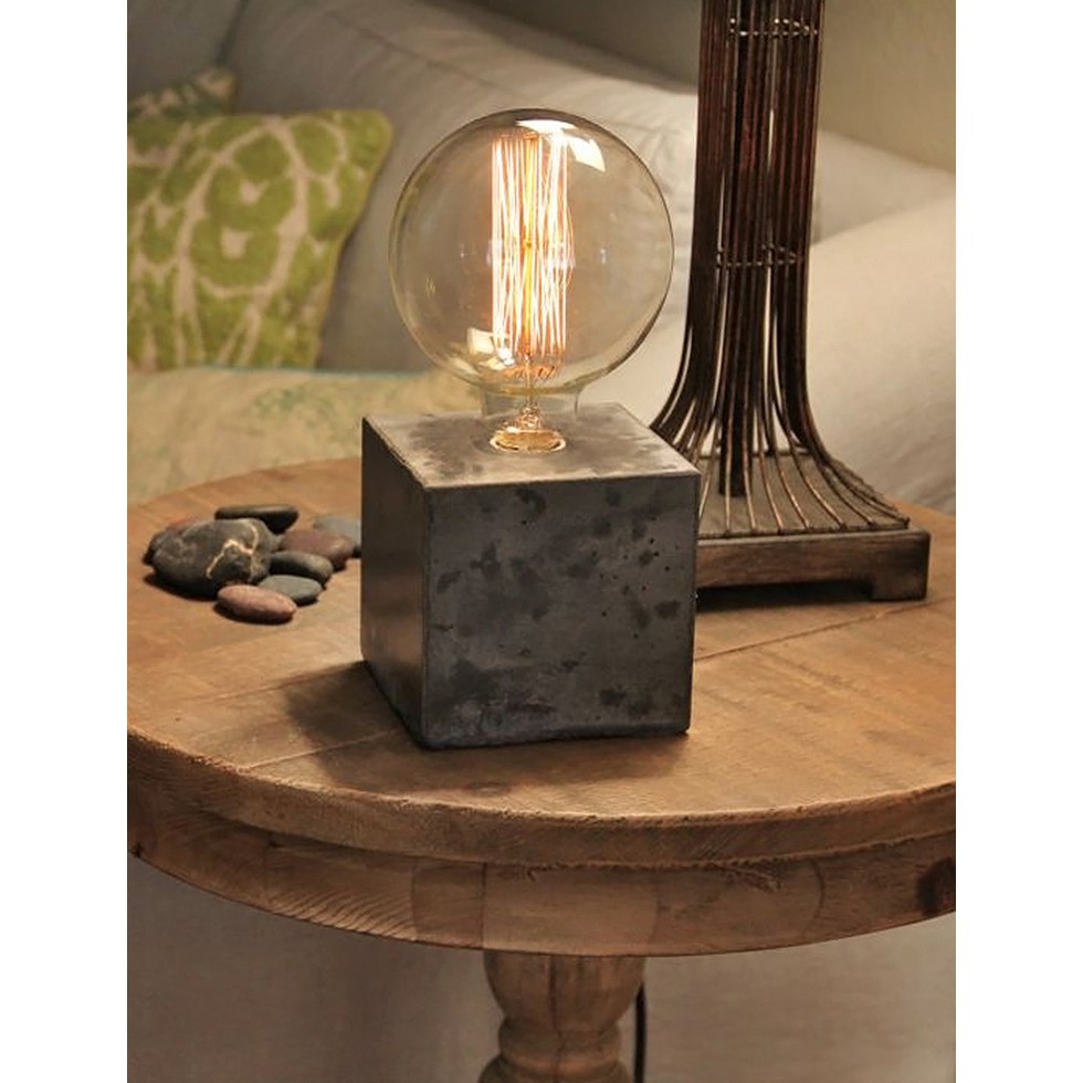 cement table lamp