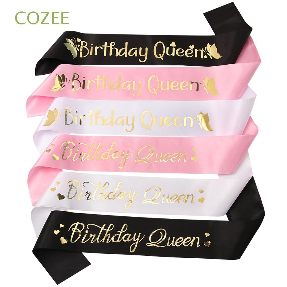 Cozee Happy Birthday Party Decoration Glitter Birthday Queen Shopee Philippines