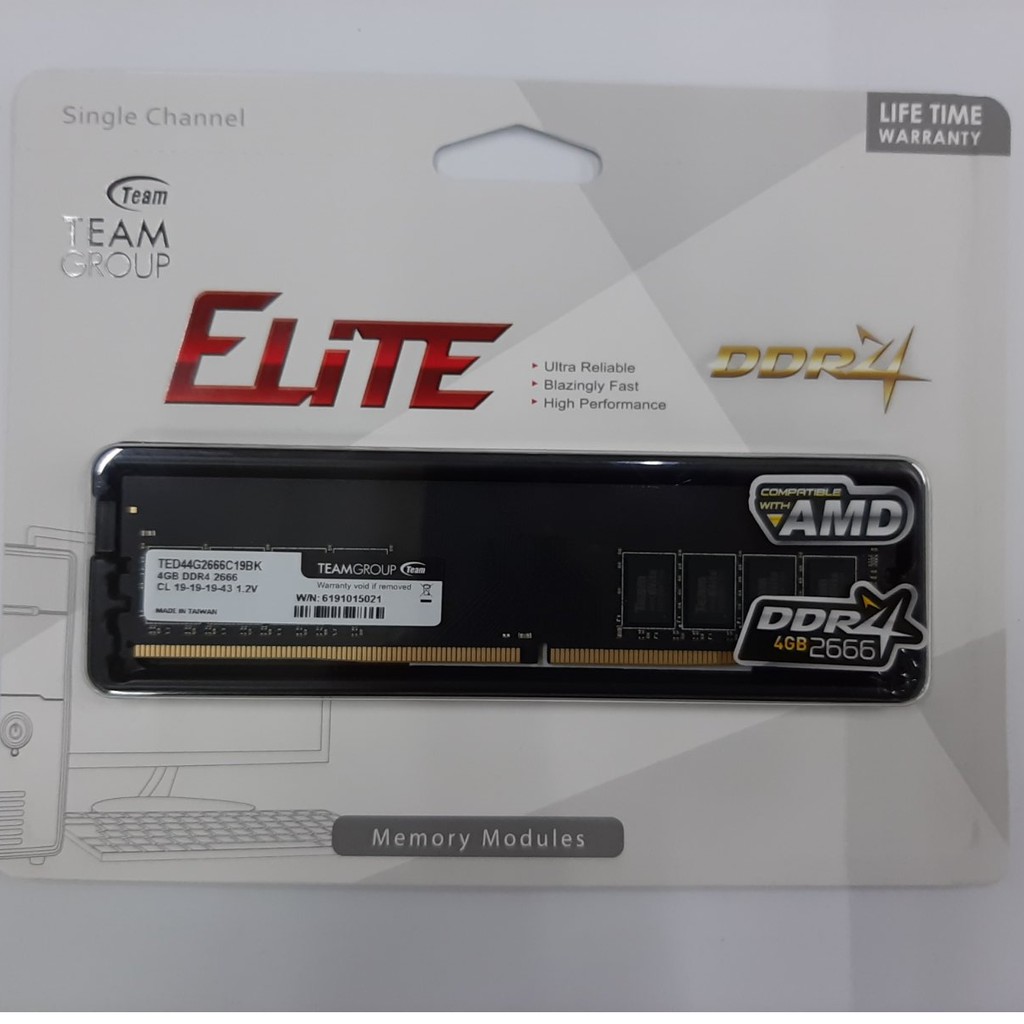 TEAM ELITE DDR4 2666 16GB (8GB×2) ノート用 メモリ 2枚組 SO-DIMM PC4-21300 CL19  TED416G2666C19DC-S01-EC - メモリー