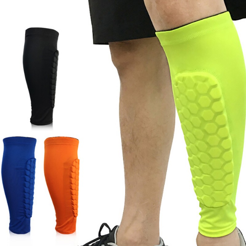 1Pcs Men Football Shin Guards Protective Soccer Pads Leg Basketball