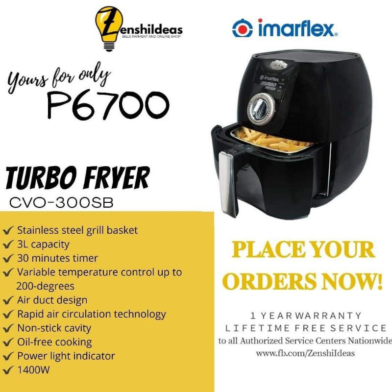 imarflex turbo fryer price