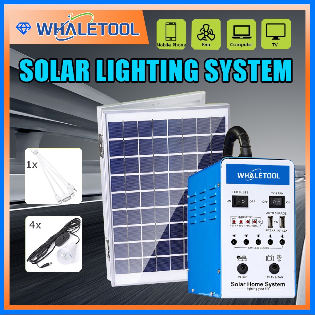 Solar Panel Generator Portable Solar Generator Kit Powered Iron Shell Solar Energy Solar Powered Shopee Philippines