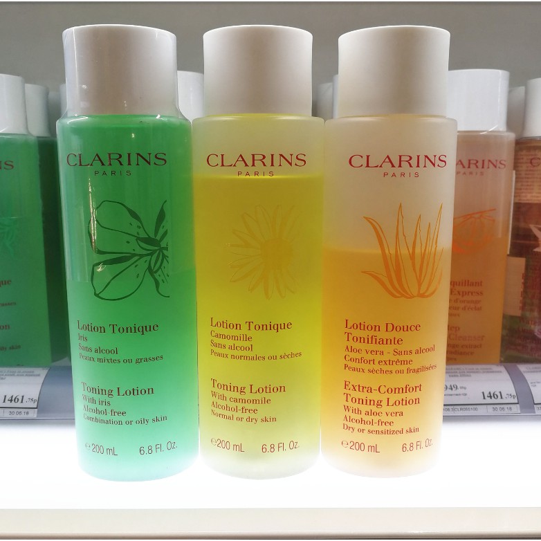 clarins orange toner
