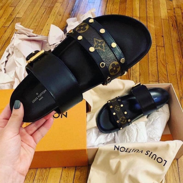 louis vuitton bom dia flat mule