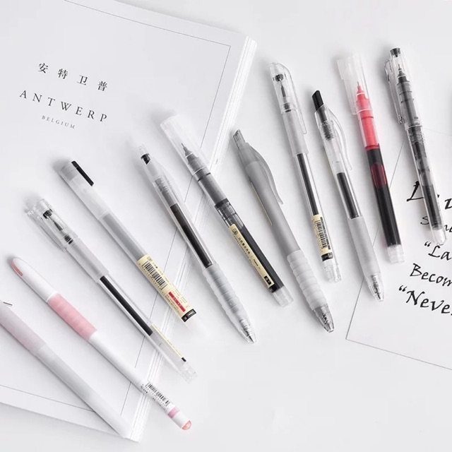 RESTOCKED Random Design Minimalist Style Gel Pen | Shopee Philippines