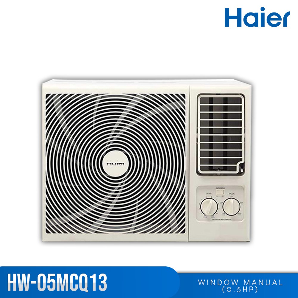 Haier HW05MCQ 0.5 HP Blue Fin Manual NonInverter Window Type Aircon