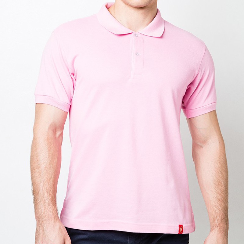 baby pink polo shirt