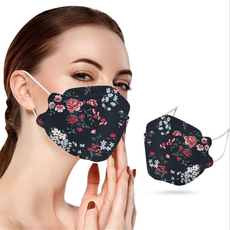 KN94 New Floral Design 5 Layers Face Mask Breathable for Her Shopee