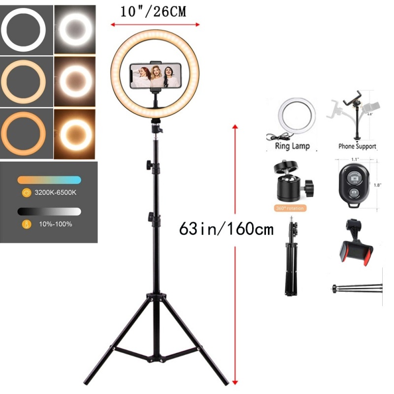 CODTitok popular blogger 10 inch 26CM selfie LED ring light