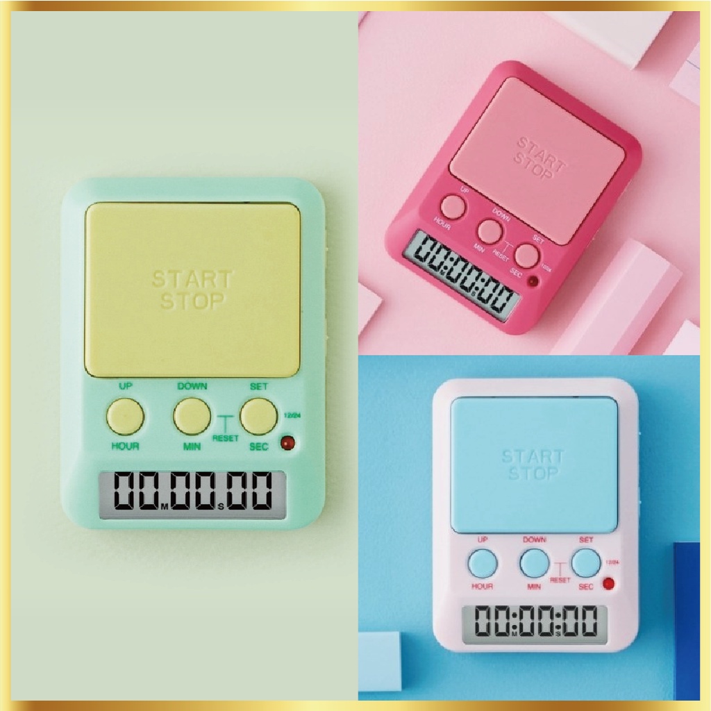 [DRETEC] Study Timer Stopwatch for Student TwoTone Color Design Mini