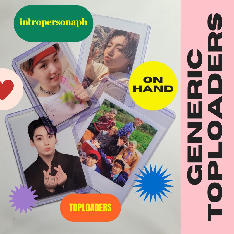 Generic Toploader for Kpop Photocards A7 Mini PC Standard Size B8 B7