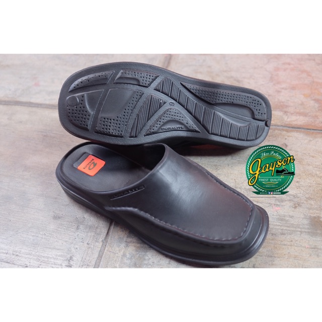 Duralite Hugo Slip-on Work Half Shoes BLK/WHT | Shopee Philippines