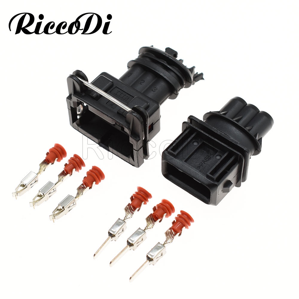 1-20 Sets 3 Pin Female Male Tyco Car Power Timer Wire Connector ...