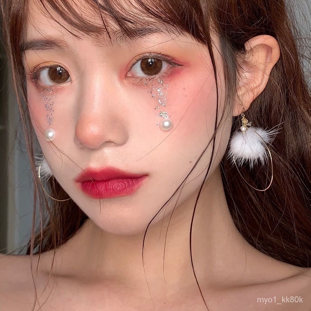 Nail Diamond Mesh Red Tear Diamond Eye Makeup Patch Eye Corner Stickers