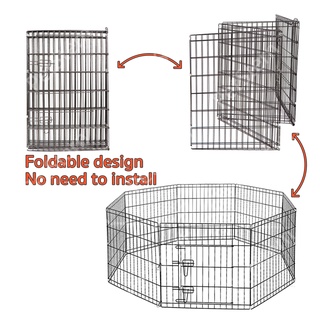PetStern Playpen For Dogs Foldable Pet Dog Fence Indoor Barrier 2Ft 6/8 Panels Free Deformation DIY #2