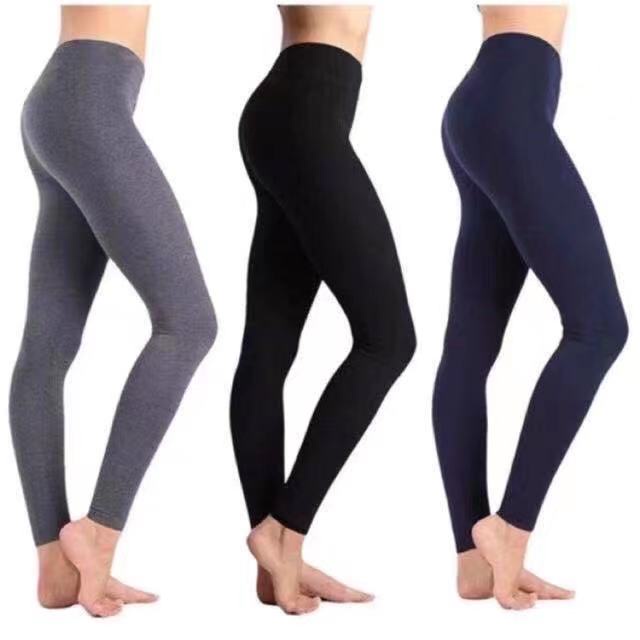 Korea Cotton high waistline Plain leggings (25-30) | Shopee Philippines