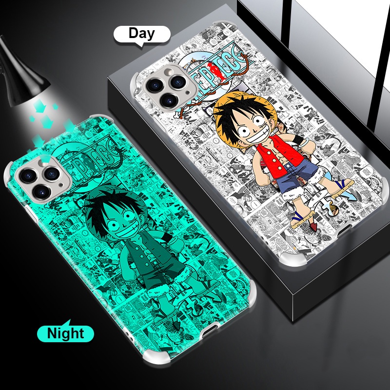 One Piece Luffy Anime Case For Iphone 11 Luminous Soft Tpu Casing For Iphone 13 Iphone 11 Pro Max Iphone 12 12 Pro Max Iphone 7 Plus 8 Plus Naruto Sasuke One