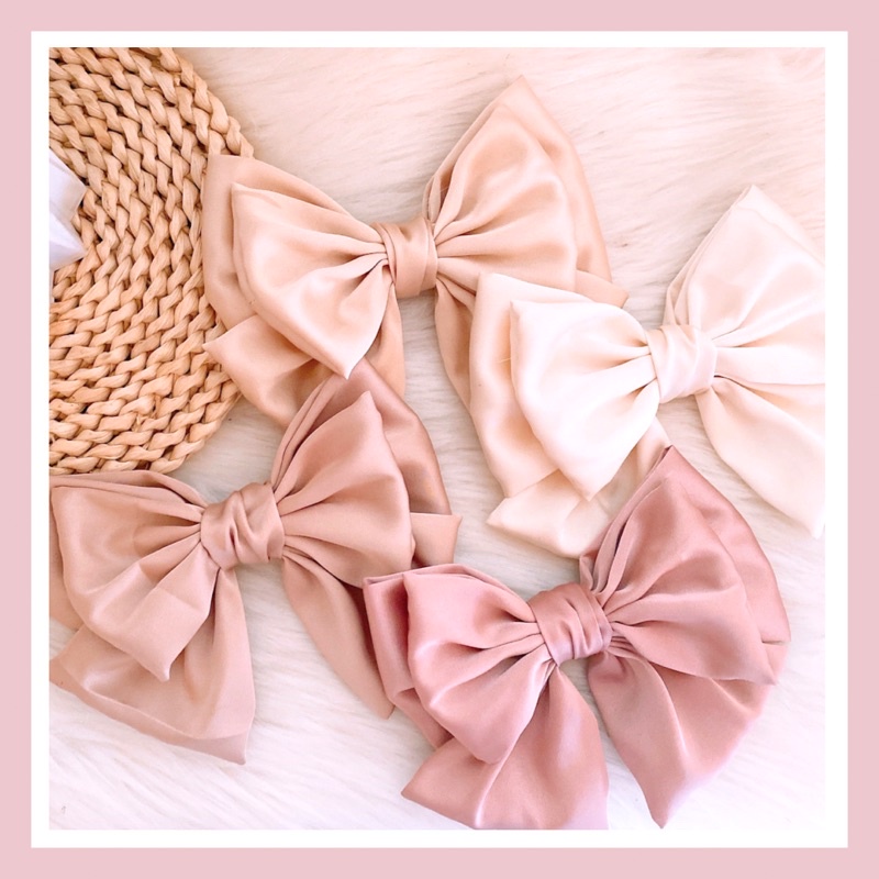 Silk Butterfly Hair Bow / Ribbon / Hair Clip / Hair Tie (Mulberry Silk