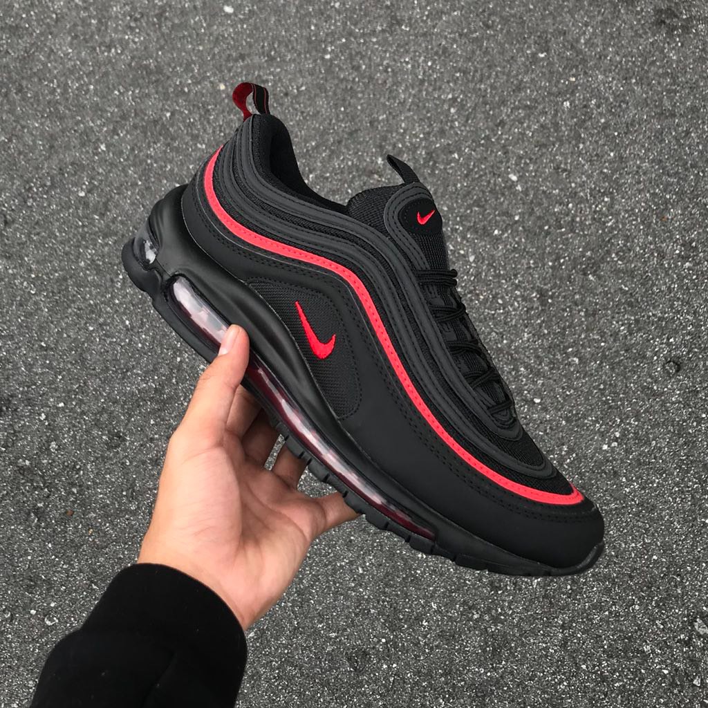 nike 97s black and red