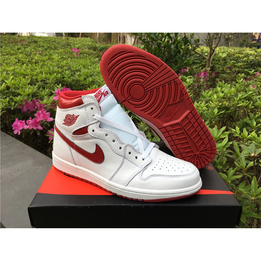 jordan 1 red and white og