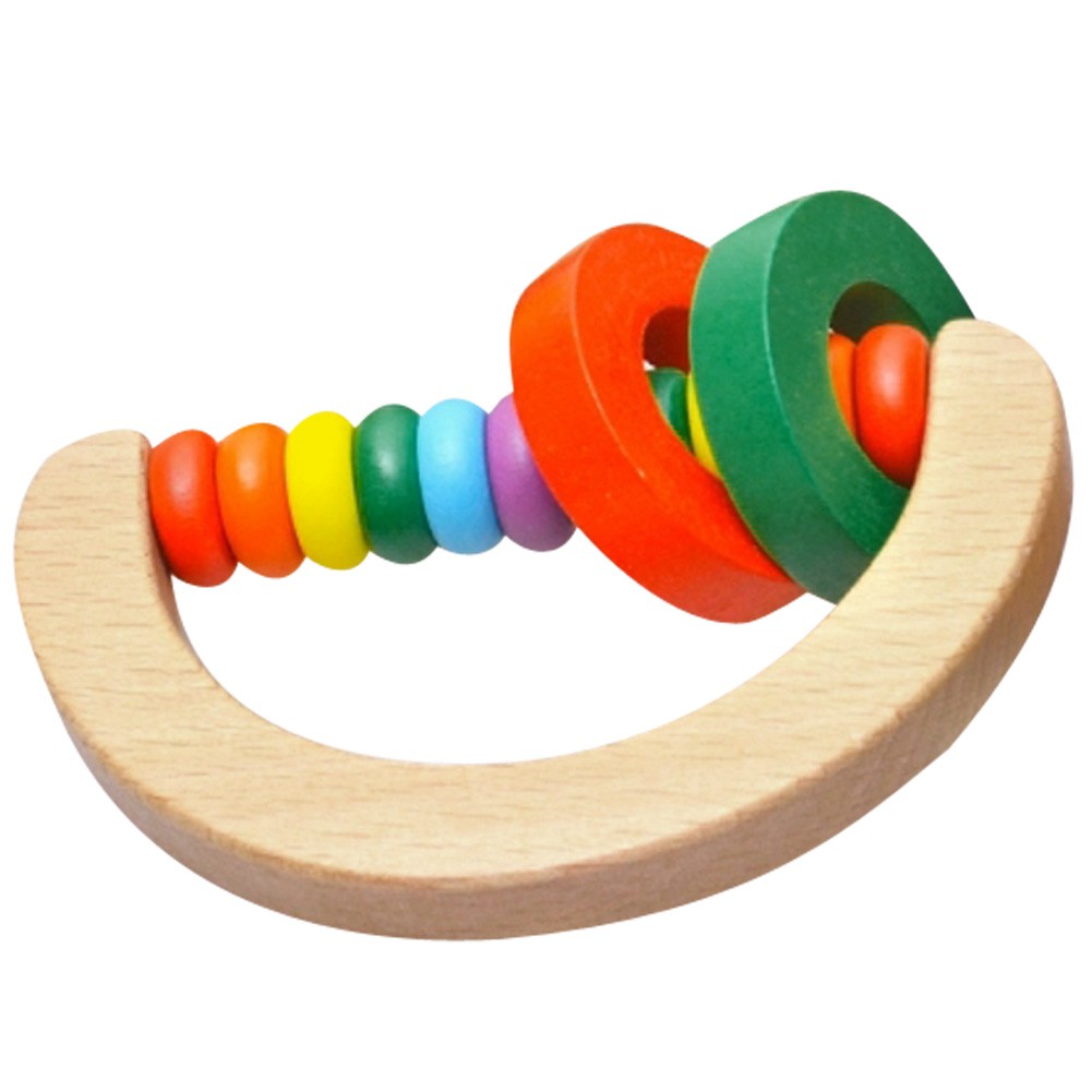 baby wooden rattle toys