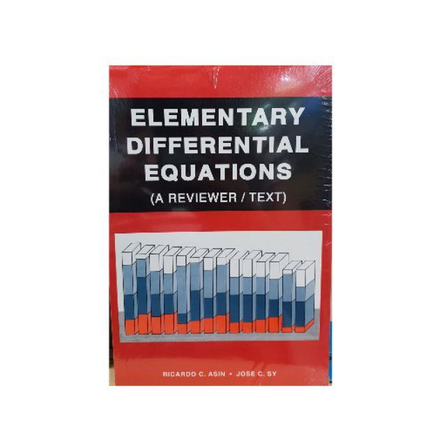 Elementary Differential Equations(A reviewer/text)byAsin 0fDn Shopee