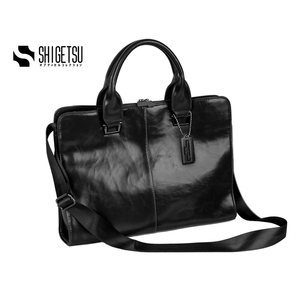 Shigetsu ZENTSUJI Leather Laptop Bag Sling Bag for Men hand bag