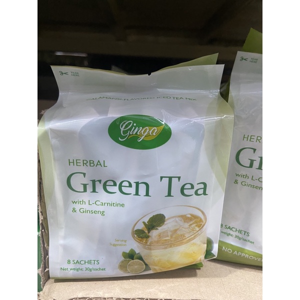 GINGA GREEN HERBAL TEA W/ LCARNITINE AND GINSENG TEA Shopee Philippines