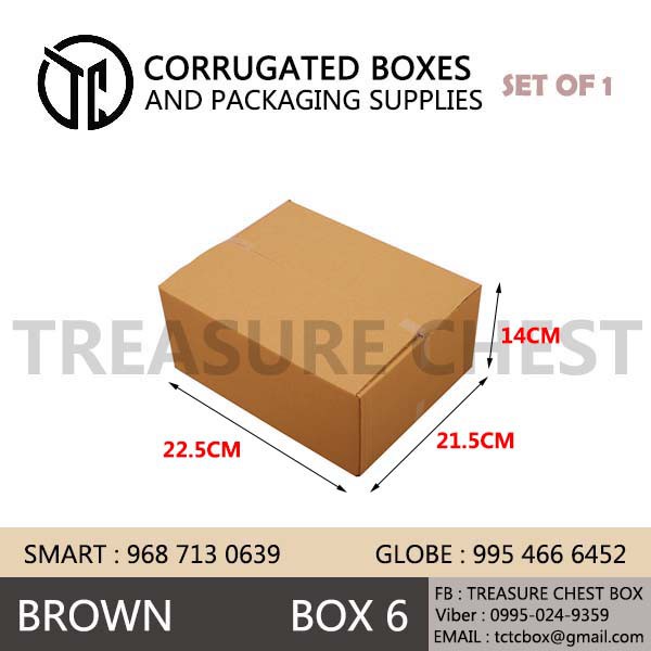 mere og mere For en dagstur Mistillid Gift & Wrapping✠♤ON HAND Carton box BOX6 22.5*21.5*14 CM corrugated  cardboard box packaging Kraft Si | Shopee Philippines