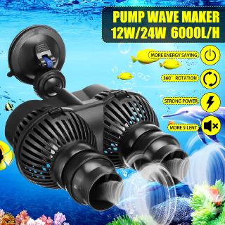 220V 12W 24W Double-head Wavemaker Water Pump for Aquarium Pond Fish Tank Submersible Flow Pump
