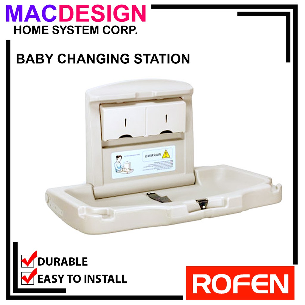 baby changing station size