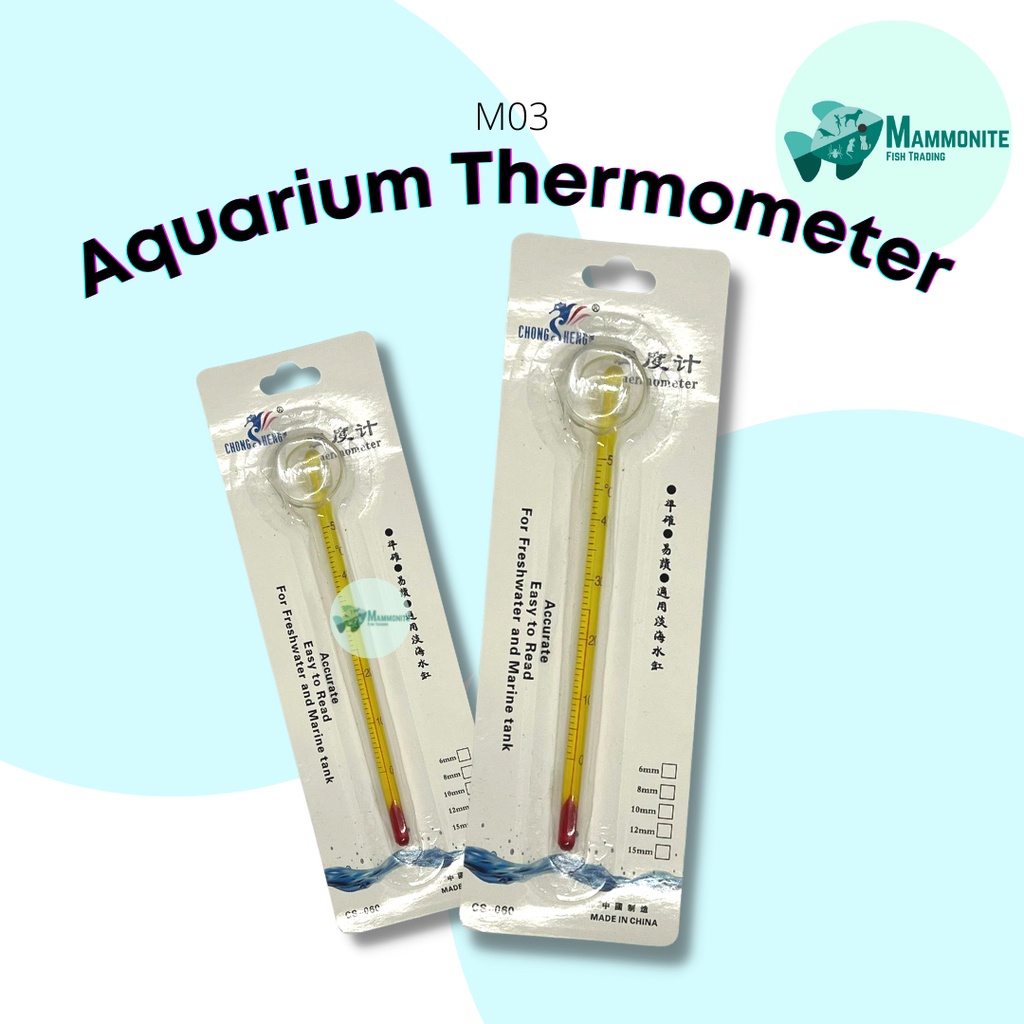 Aquarium Glass Thermometer M03 Temperature Monitor Measurement Control