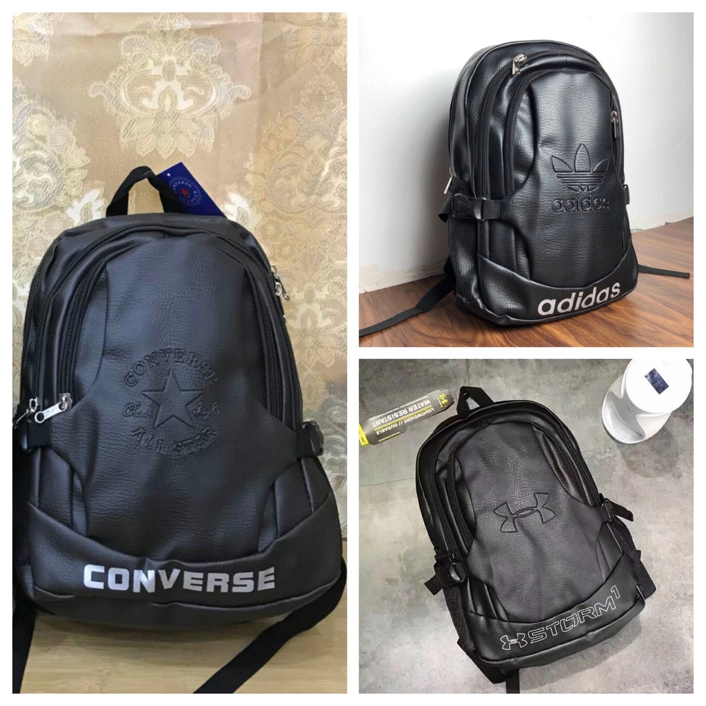 leather backpack adidas