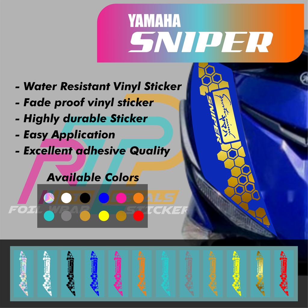Yamaha Sniper 150 Front Decals Sticker Shopee Philippines