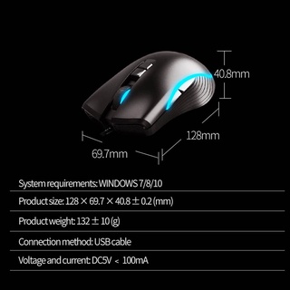 AULA F806 Gaming Mouse | RGB Backlit | 4800DPI Adjustment USB Wired for ...