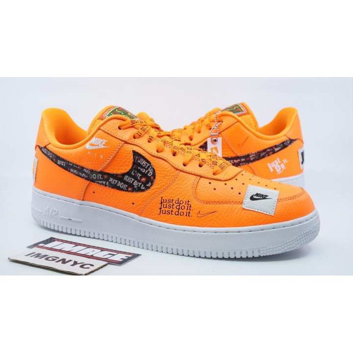 nike af1 just do it orange