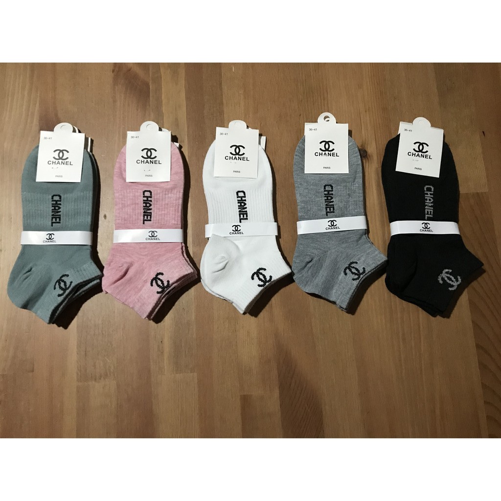 Chanel ladies ankle socks fit size 36-41 sold per pair | Shopee Philippines