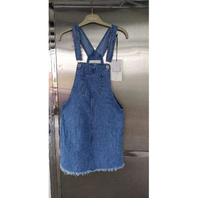 cotton on denim pinafore dress