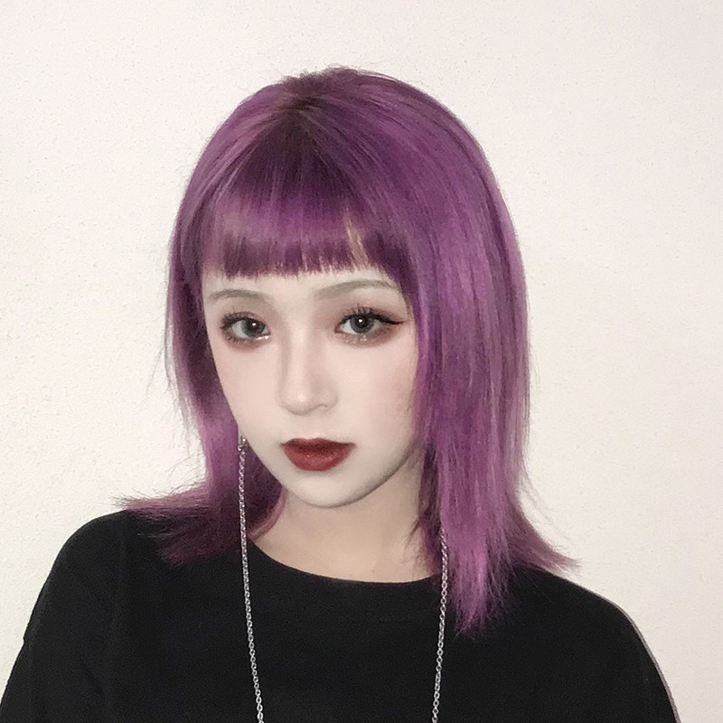 purple wig