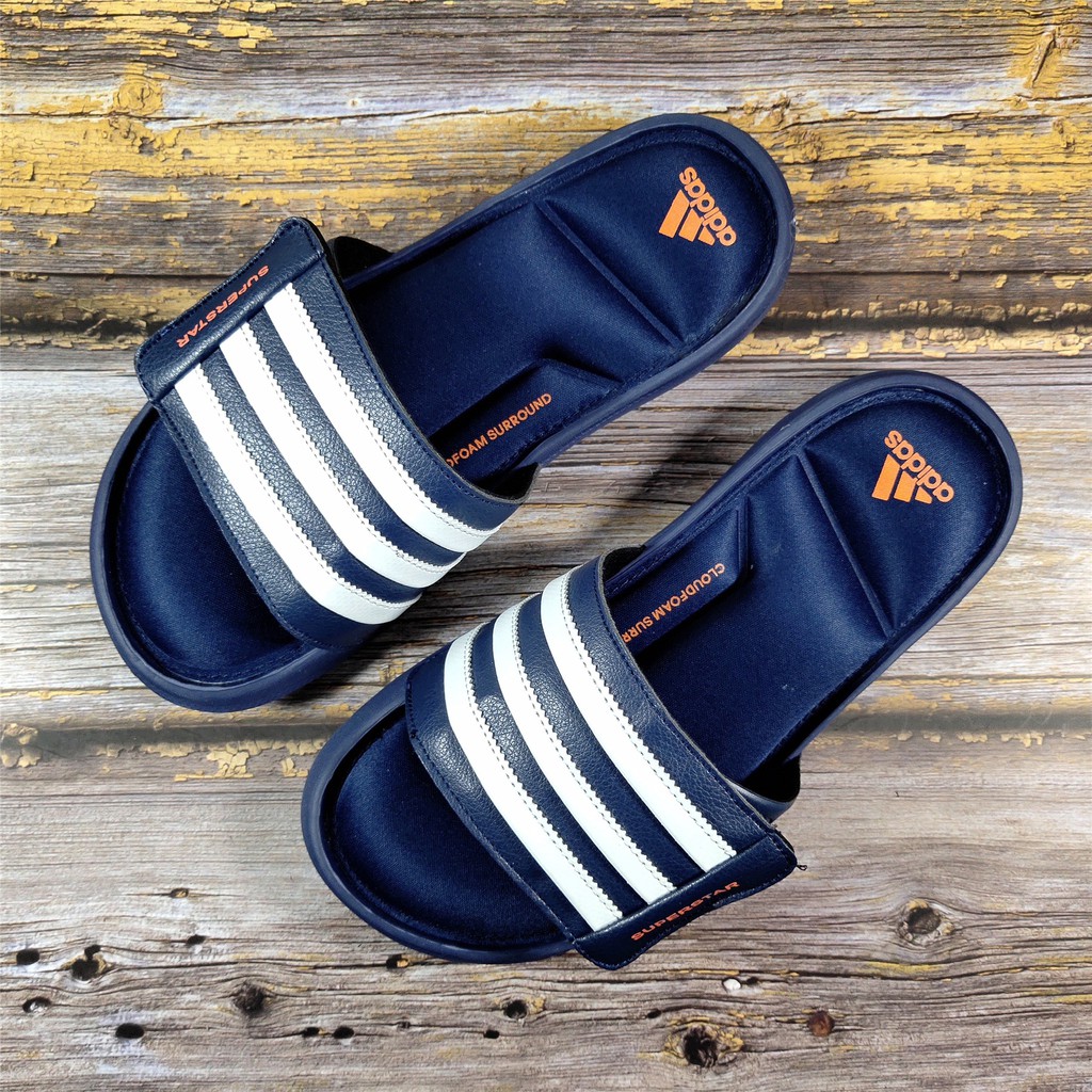 adidas blue slippers