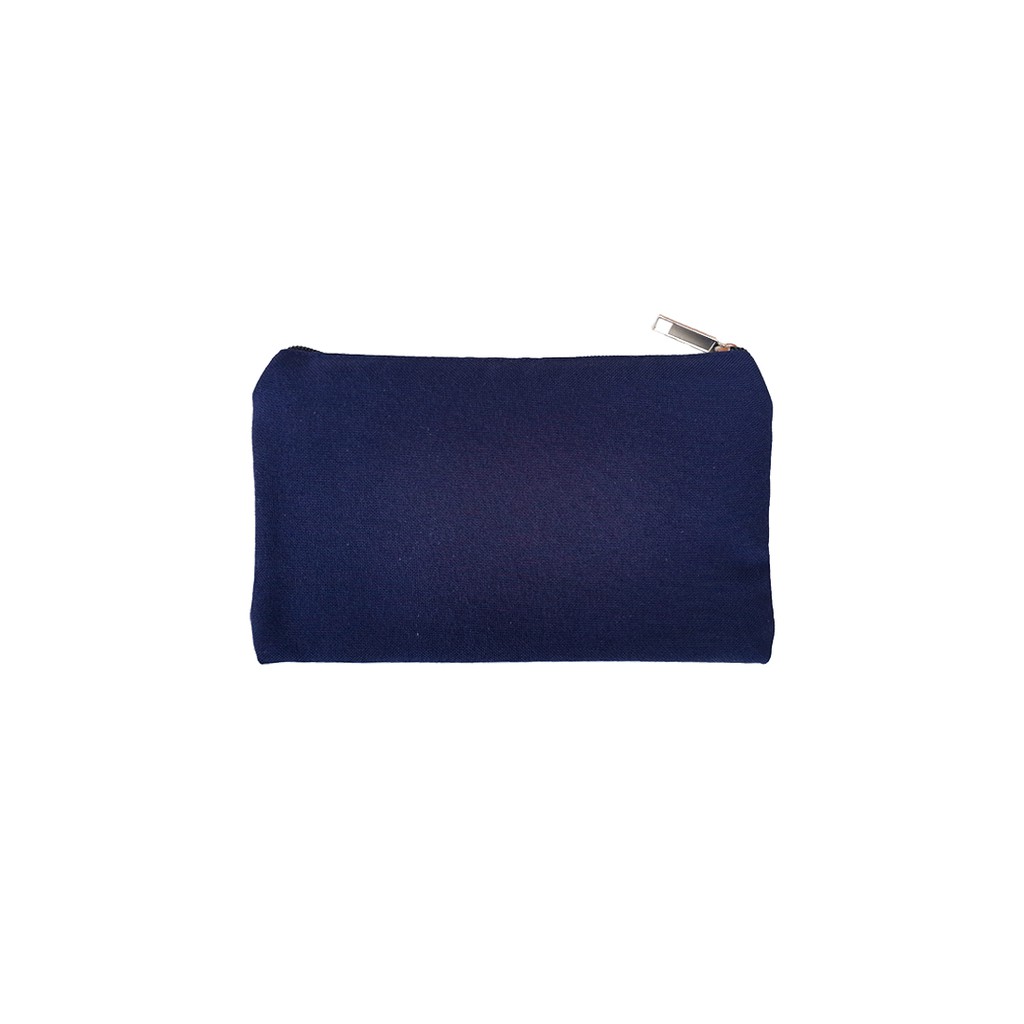 navy blue pouch bag