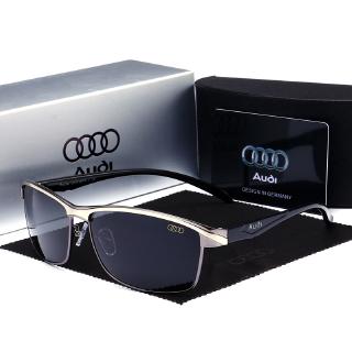 Men Women Audi Polarized Sunglasses 554 Audi Driver-specific Driving Glasses 551 Metal Square Frame Eyewear Driving Shades for Men Women