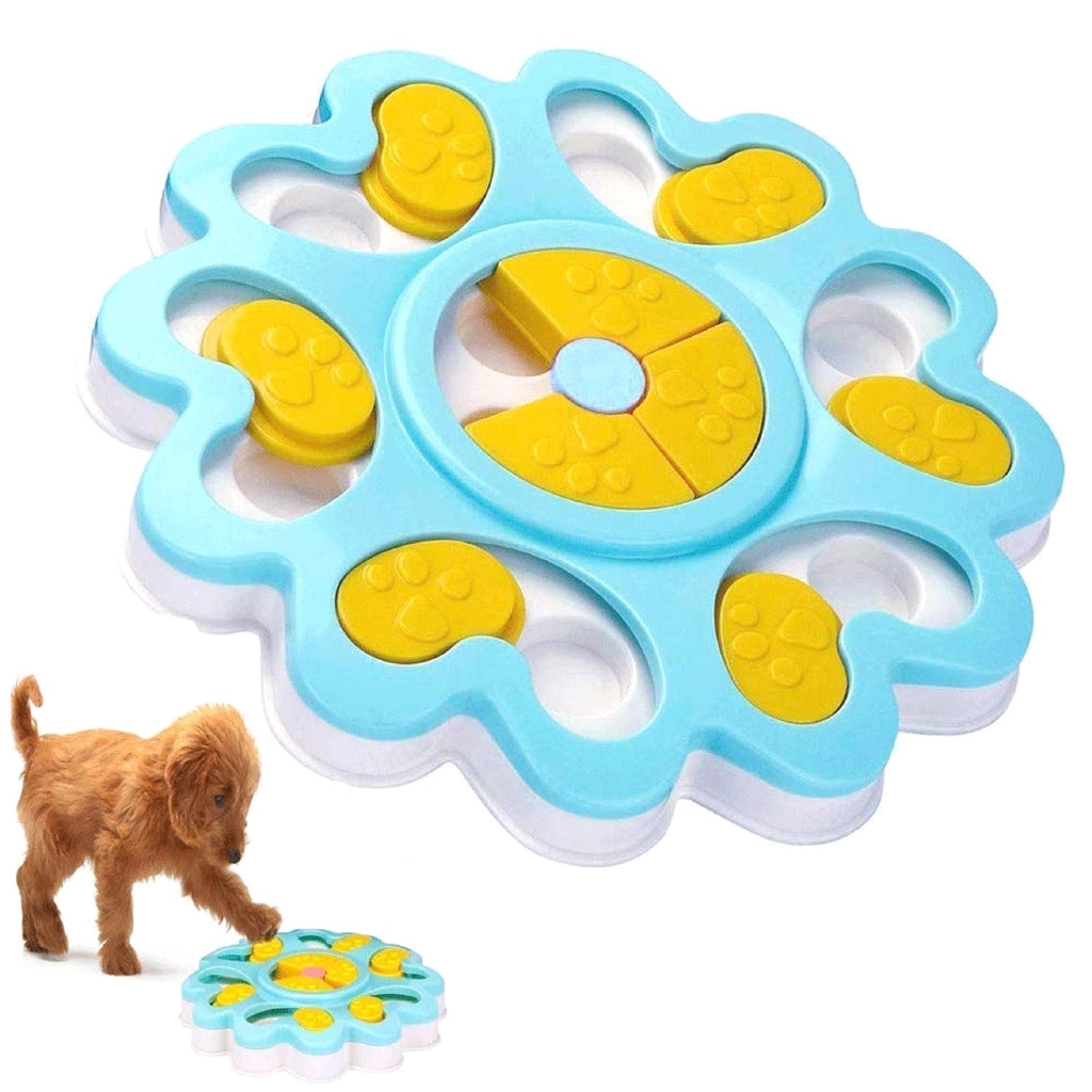Dog Iq Training Toy Slip Puzzle Bowl Fun Feeder Dog Bowl Shopee