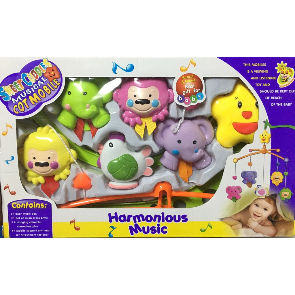 colourful cot mobile