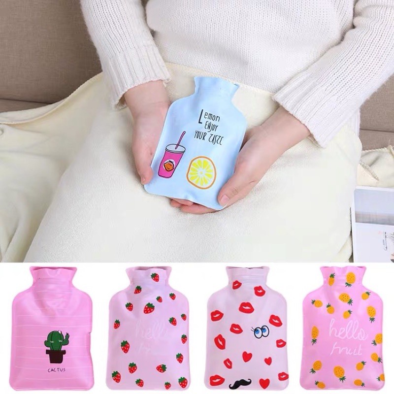 Cartoon large waterproof hot compress bag/small hot water bottle water  injection explosion-proof | Shopee Philippines