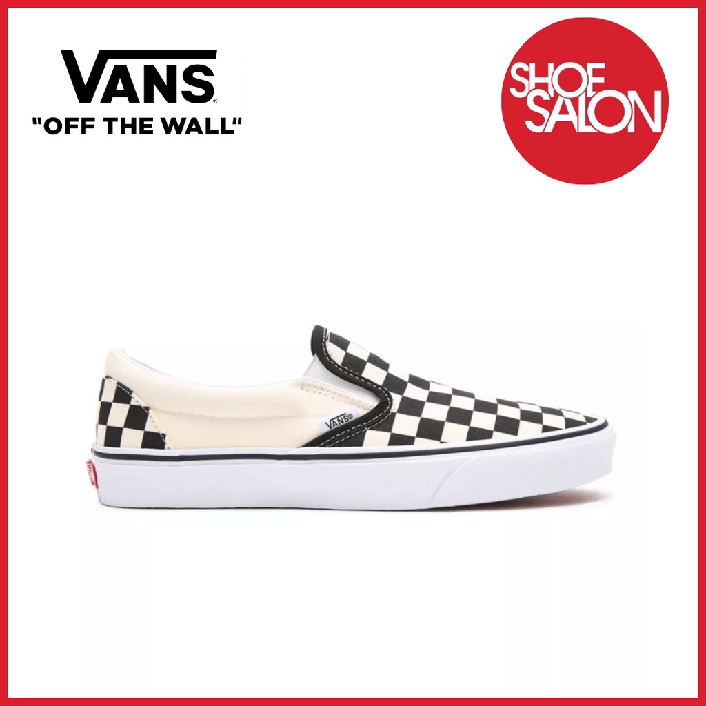 vans classic checkerboard slip-on black/white