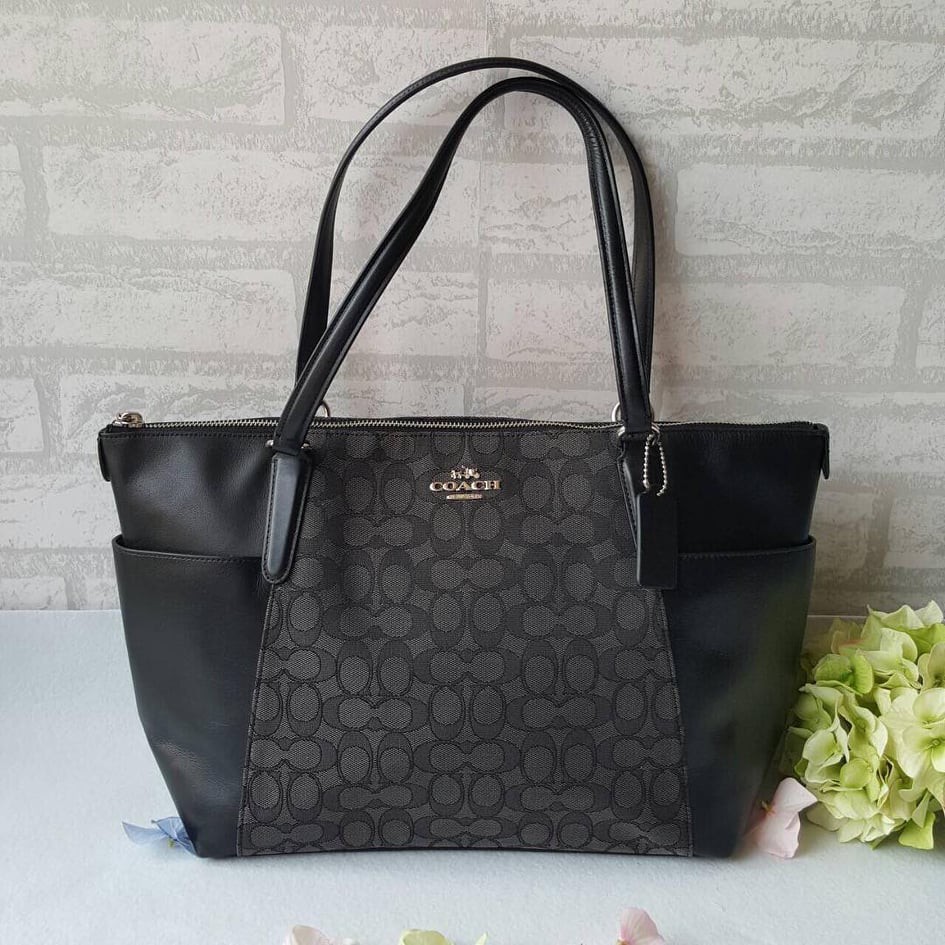 coach ava tote black