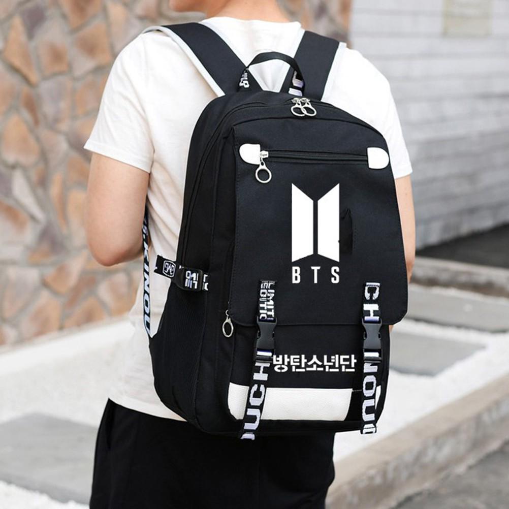 KPOP BTS Backpack Outdoor Travel Bag Large Capacity | Shopee Philippines