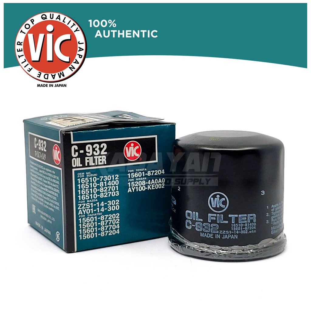 VIC Oil Filter C932 for Suzuki Ciaz Ertiga Swift Apv Alto Sx4 Vitara